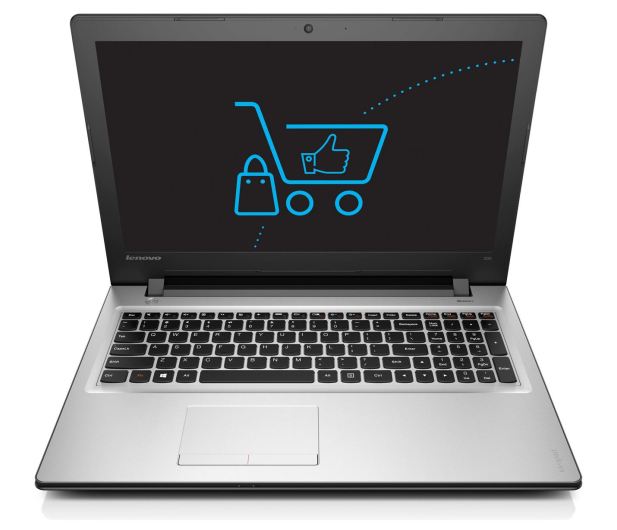 Lenovo Ideapad 300-15 i3-6100U/4GB/240/DVD-RW Srebrny - 298858 - zdjęcie